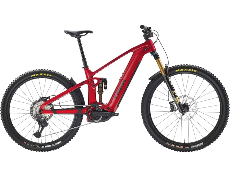 Trek RAIL+ 9.8 Gen 5 Electric Full Suspension Mountain Bike 2027 in Fury Red/Dark Star
