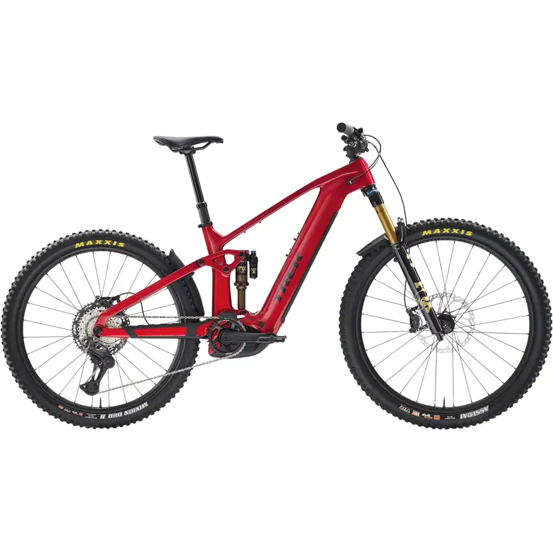 Balfes Bikes Trek RAIL+ 9.8 Gen 5 Electric Full Suspension Mountain Bike 2027 in Fury Red/Dark Star | Free postage over £30, £10 off first order, price match & 0% finance.