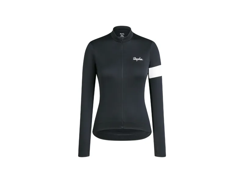 Rapha Women's Core Thermal Long Sleeve Cycling Jersey in Black