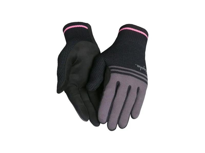 Rapha Merino Cycling Full Finger Gloves in Black/Dark Grey