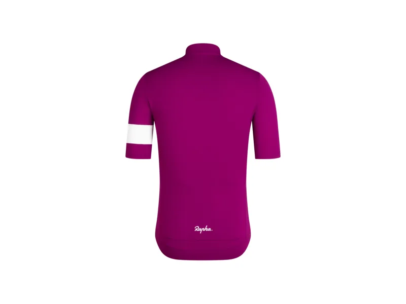 Rapha Core Lightweight Cycling Short Sleeve Jersey in Purple/White-1