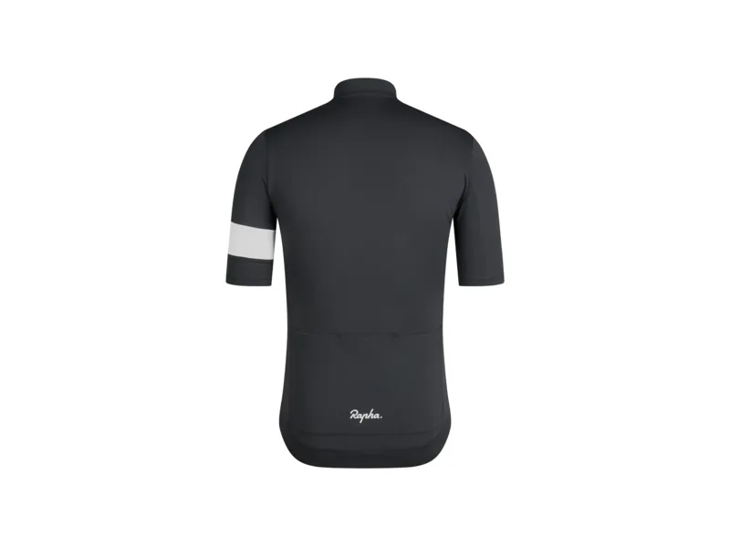 Rapha Core Lightweight Cycling Short Sleeve Jersey in Black/White-1