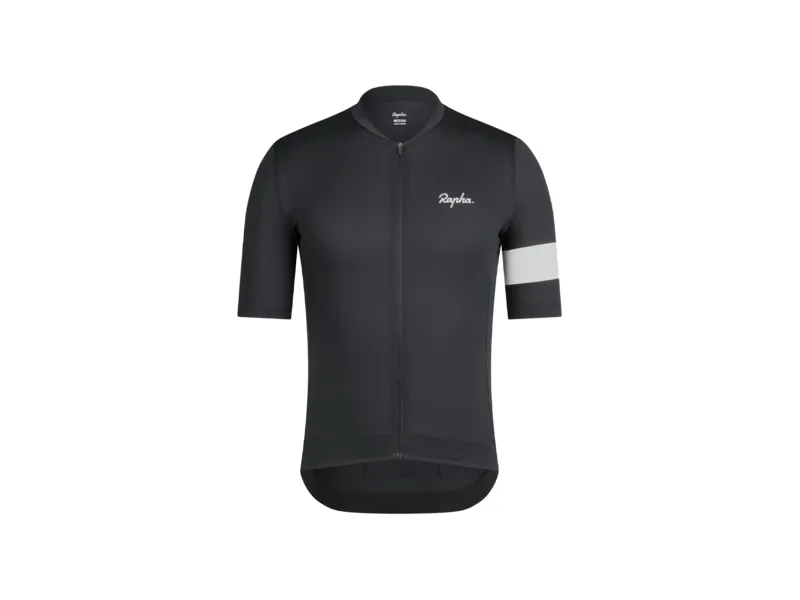 Rapha Core Lightweight Cycling Short Sleeve Jersey in Black/White
