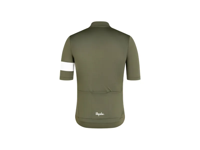 Rapha Core Cycling Short Sleeve Jersey in Olive Green-1