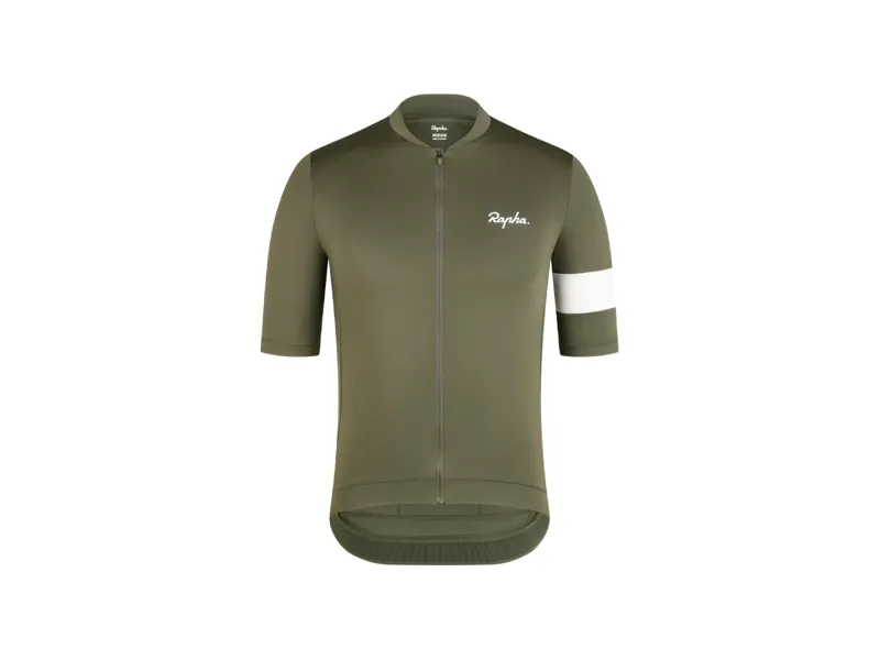 Rapha Core Cycling Short Sleeve Jersey in Olive Green