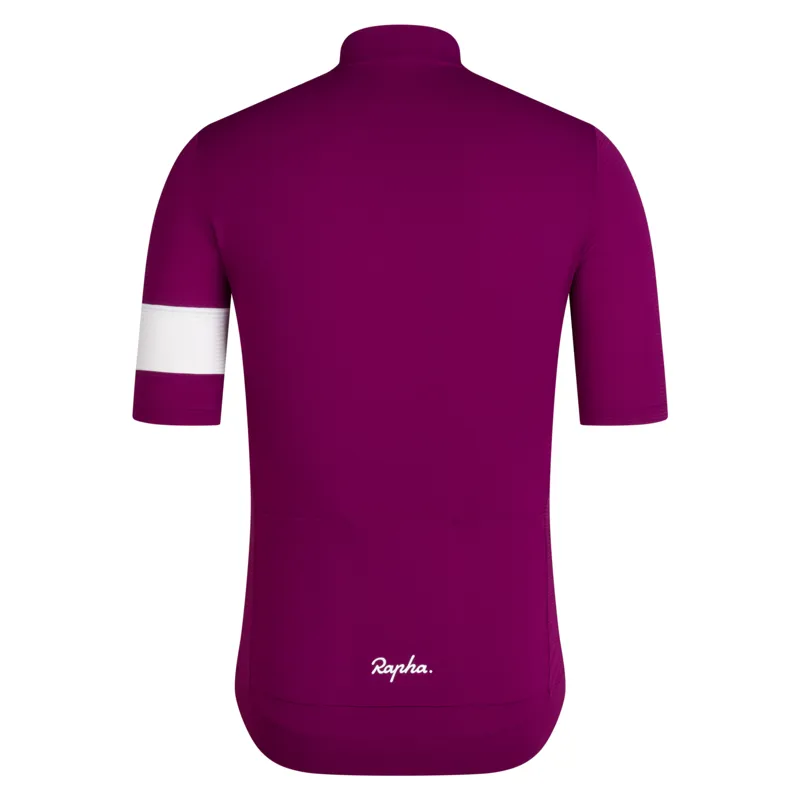 Rapha Core Lightweight Short Sleeve Jersey in Mauve/White-1