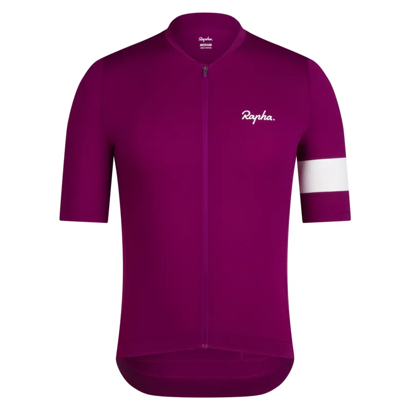 Rapha Core Lightweight Short Sleeve Jersey in Mauve/White