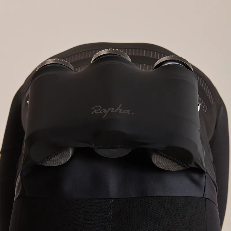 Rapha Men's Brevet Long Sleeve Merino Jersey III in Black-5