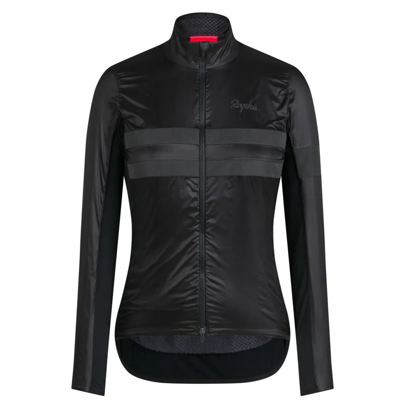 Rapha Women's Brevet Insulated Jacket in Black/Black Reflective