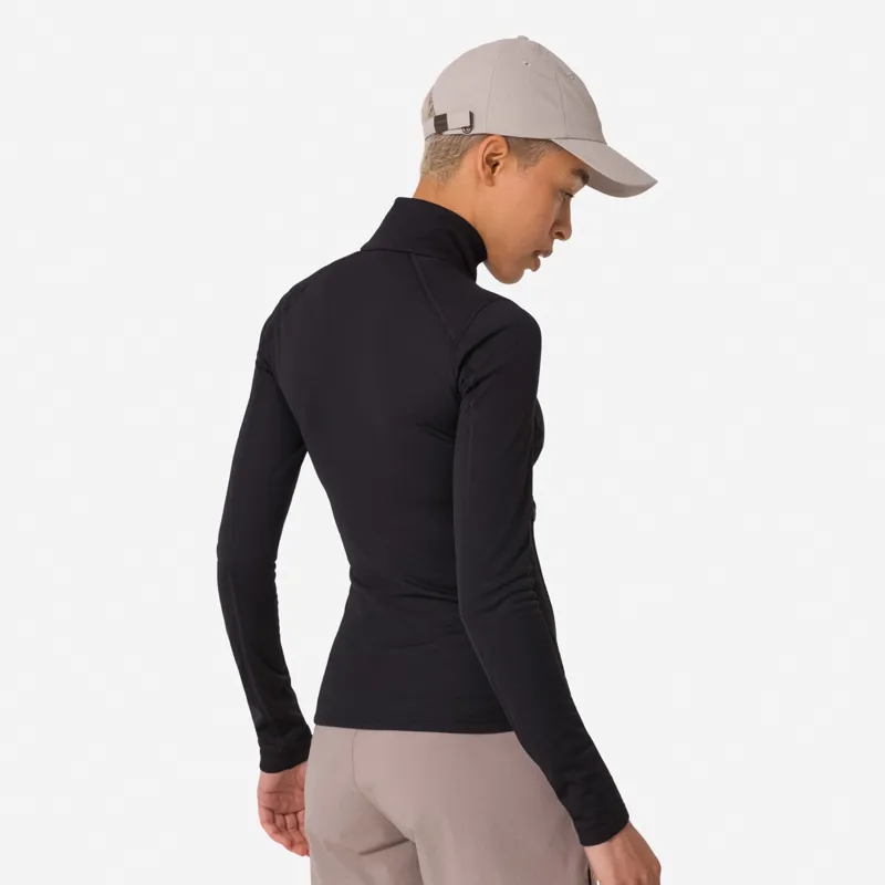 Rapha Women's Fleece Full Zip in Black/Grey-1