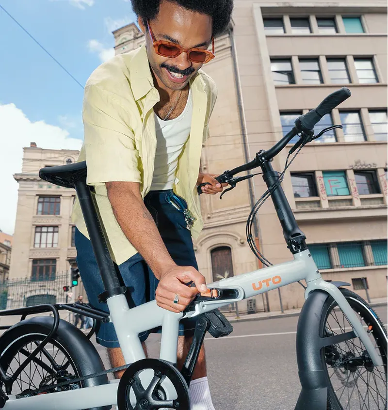 UTO Afternoon PRO 20 Folding Bike 2027 in Satin Grey-5