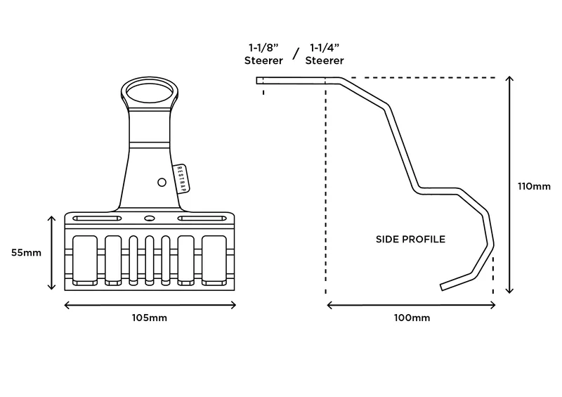 Restrap 1 1/4 Inch Bumper Bar in Black-8