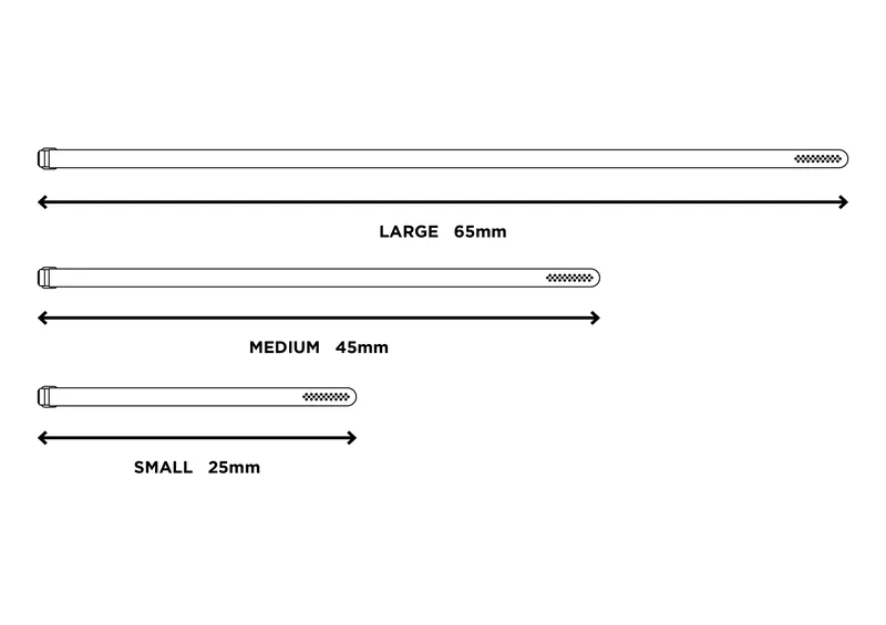 Restrap Fast Straps - Mixed Sizes in Black-4