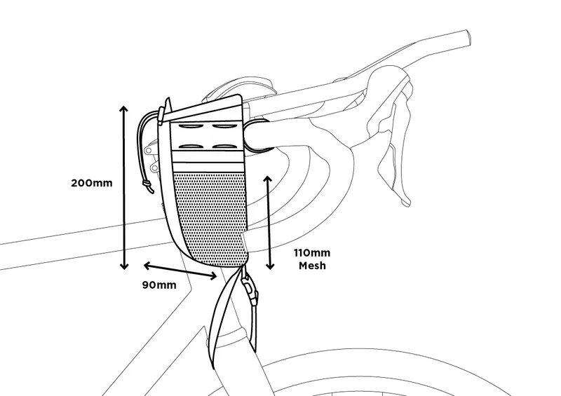 Restrap Race Stem Bag 1.1L in Black-11