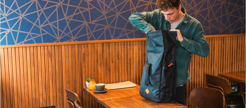 Restrap Rolltop Backpack 22L in Black-11