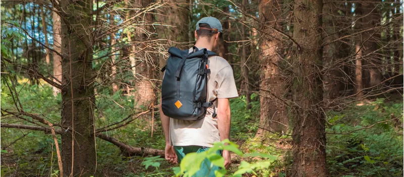 Restrap Rolltop Backpack 22L in Black-9