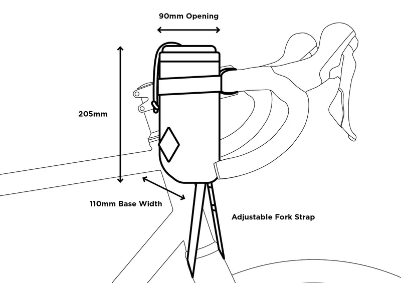 Restrap Stem Bag 1.1L in Black-11