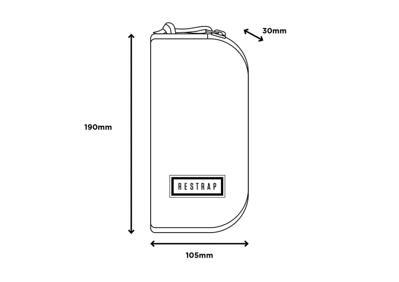 Restrap Travel Pouch in Black-9