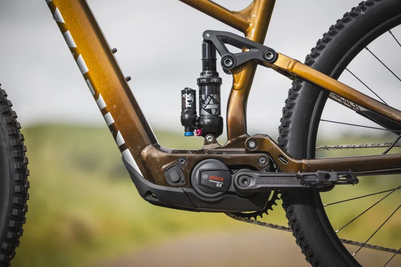 Marin Rift Zone EL XR Electric Full Suspension Mountain Bike 2027 in Tan Brown-10