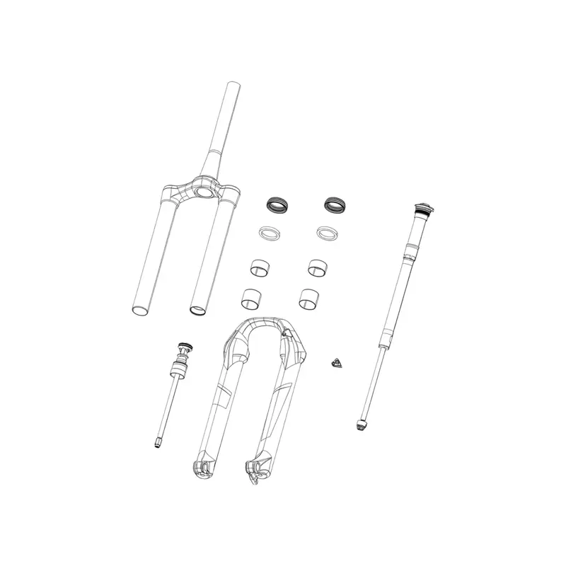 Balfes Bikes RockShox Zeb A1 Debonair Fork CSU 27/29B 44mm Offset in Ano Black | Free postage over £30, £10 off first order, price match & 0% finance.