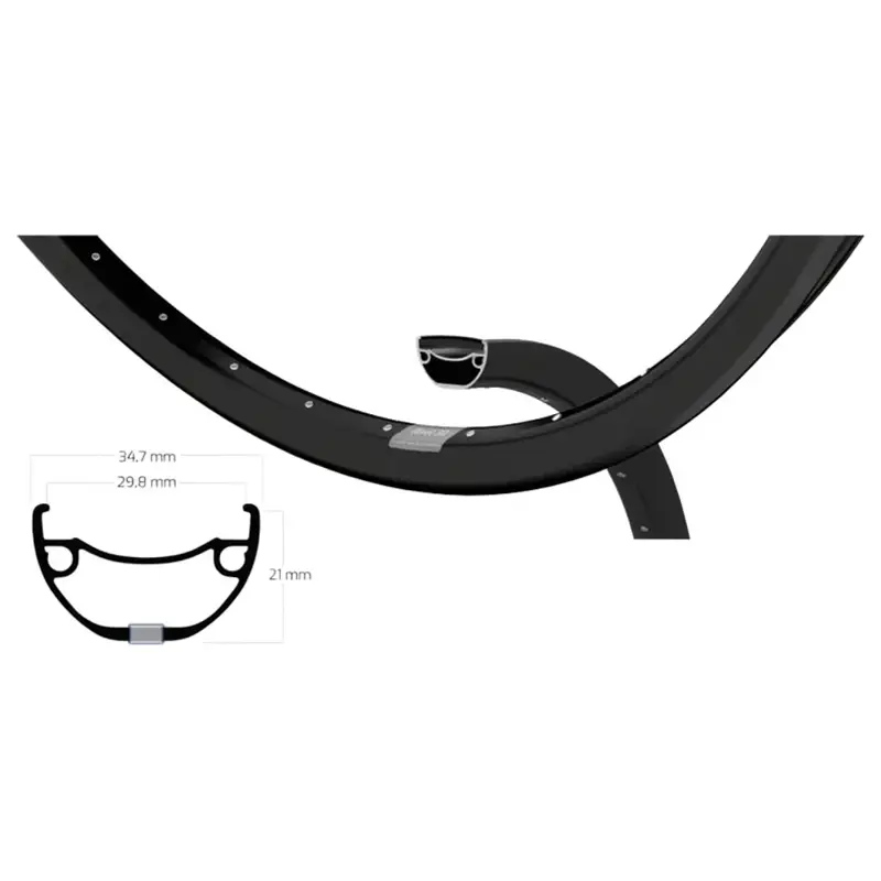 Balfes Bikes Ryde Rival 30 Disc Rim 27.5 32H in Black | Free postage over £30, £10 off first order, price match & 0% finance.