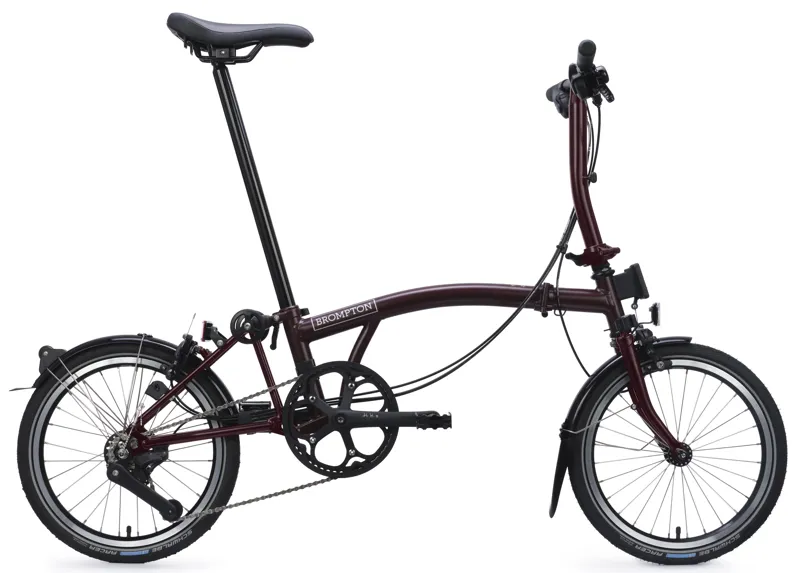 Brompton C Line 12-Speed Folding Bike 2026 in Red Plum-6