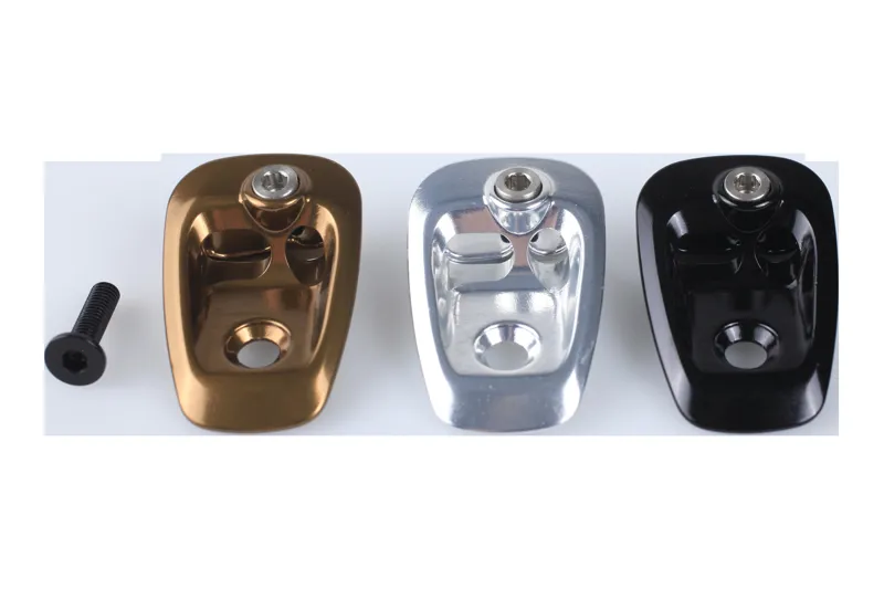 Specialized CBG HOOD SCOOP KIT DOWNTUBE ICR EXIT KIT 3-CABLE COVER 5/4/4MM W/ BOLT - 1 BLACK / 1 BRONZE / 1 SILVER CB6-171A in Black