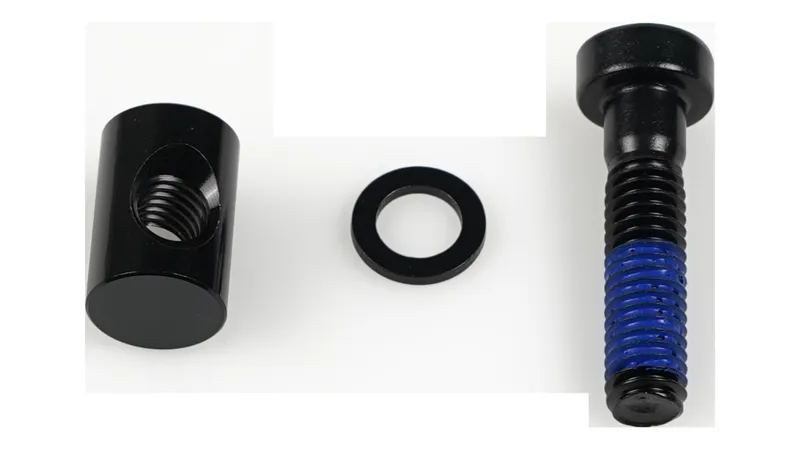 Specialized BLT MY18-20 EPIC CARBON FRAME SKID PLATE MOUNTING BOLT and BARREL NUT 4MM HEX HEAD M6X1.0PX25MM ALLOY BLACK in Black