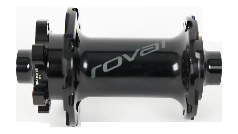 Specialized HUB ROVAL FRONT TA 15X110MM 28H DISC 6-BOLT J-BEND FLANGE W/ 19MM OD END CAPS SP-19151 in Black