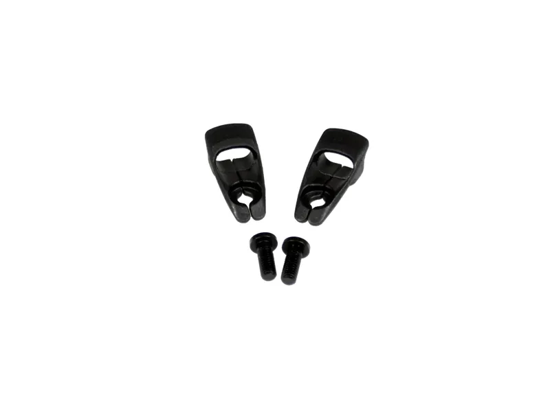 Specialized CBG HOOD SCOOP ICR ENTRY PORT 2-CABLE SPLIT PLASTIC COVER NARROW PROFILE W/ BOLTS 2 PCS. in Black