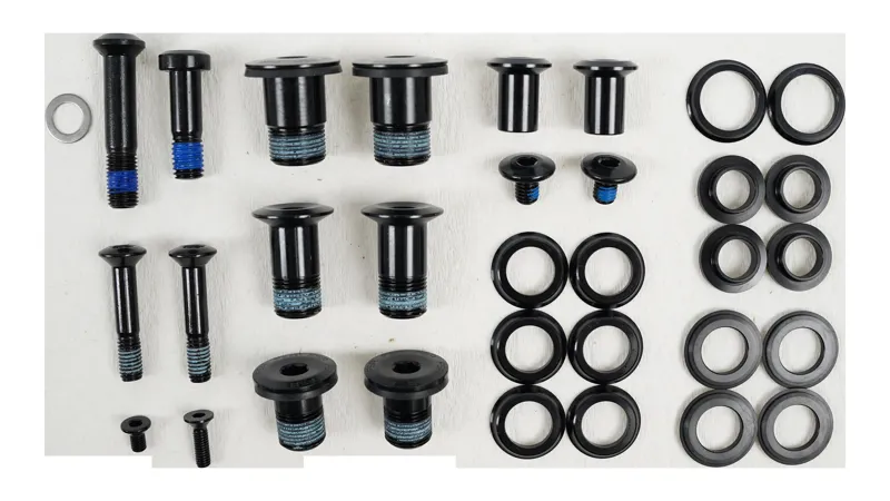 Specialized BLT KIT MY21 SJ ALLOY FRAME SUSPENSION PIVOT BOLT KIT W/ PIVOT SPACERS in Black
