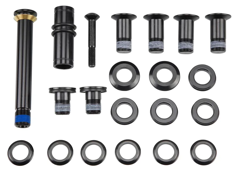 Specialized BLT KIT MY21 SJ CARBON FRAME SUSPENSION PIVOT BOLT KIT W/ PIVOT SPACERS in Black