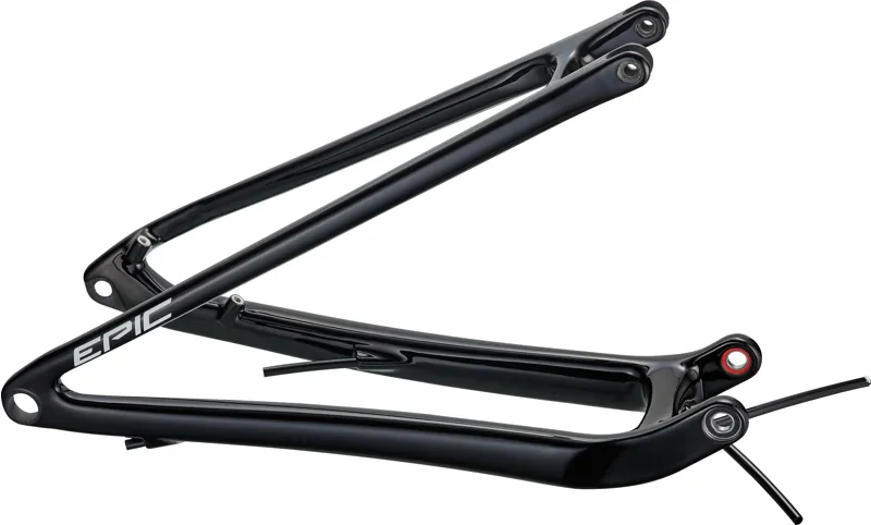 Specialized CHS MY21 EPIC EVO REAR STAY ASSEMBLY 29 CARBON 12X148MM - CARBON / GLOSS BLACK / WHITE in Carbon/Gloss Black/White