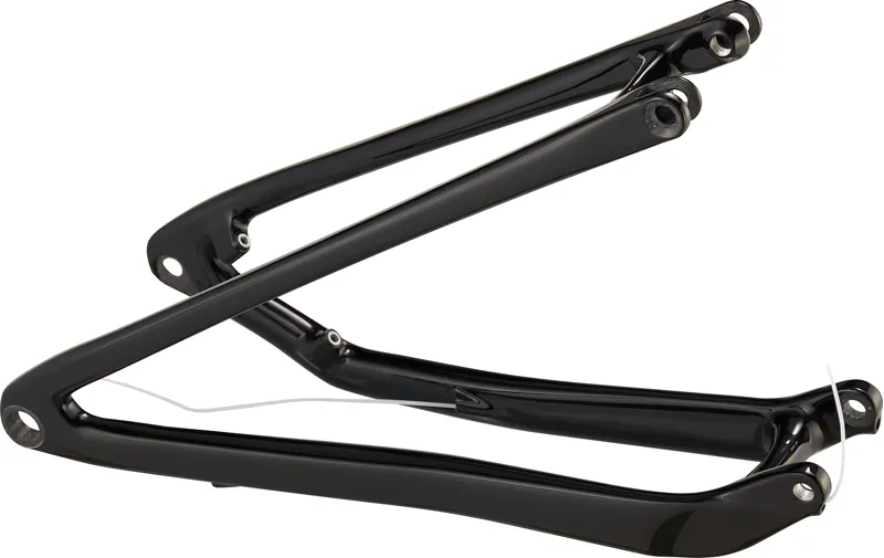 Specialized CHS MY21 SJ CARBON FRAME REAR STAY ASSEMBLY 12X148MM CARBON 432MM FOR S1-S4 - GLOSS BLACK/WHITE in Gloss Black/White