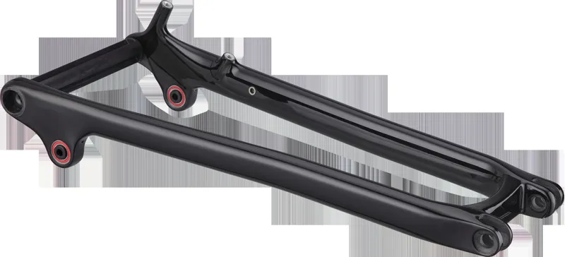 Specialized STS MY21 SJ EVO CARBON FRAME CARBON SEATSTAY 12X148MM LONG FOR S5-S6 - GLOSS BLACK/WHITE in Gloss Black/White