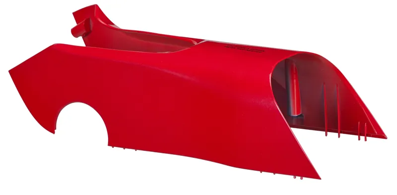 Specialized ELE COVER VADO/COMO GEN.1 TOP MOTOR COVER - FLO RED in Flo Red/Blue Ghost Pearl