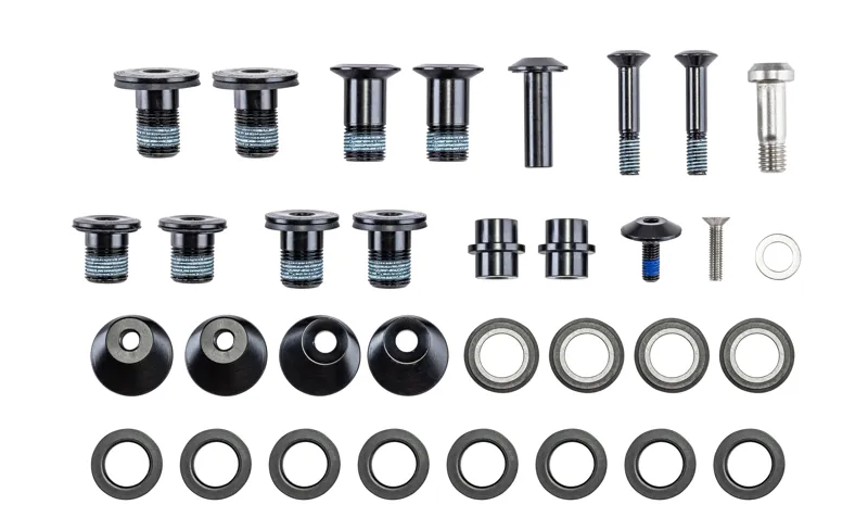 Specialized BLT KIT MY23 LEVO SL GEN.2 CARBON FRAME SUSPENSION PIVOT BOLT KIT W/ PIVOT SPACERS in Black