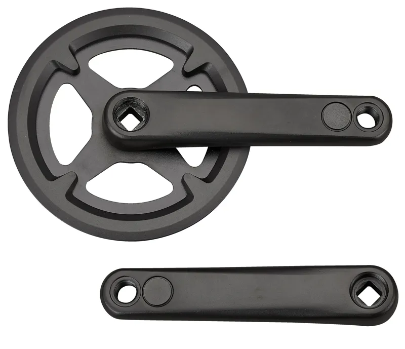 Specialized CRK KIDS 130/150MM L+R ARMS ALLOY SQUARE-TAPER 34T RIVETED RING 1X8-SPD W/ CHAINRING GUARD NO BB in Black