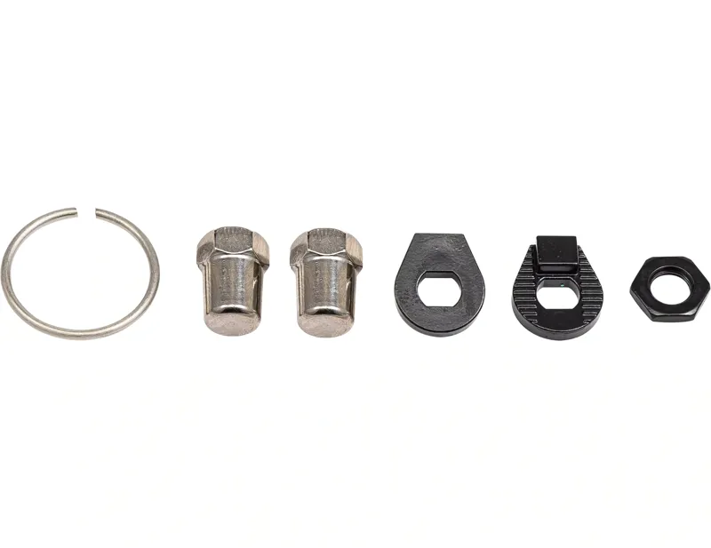 Enviolo IGH Hub Axle Nuts and Anti-Rotation Washers Kit in Silver