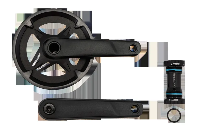 Specialized CRK SAMOX 165MM CRANKSET ALLOY BSA 24MM SPINDLE 40T RIVETED RING 1X11-SPD W/ BB AND CG GAC29-017NAP-C45 in Black