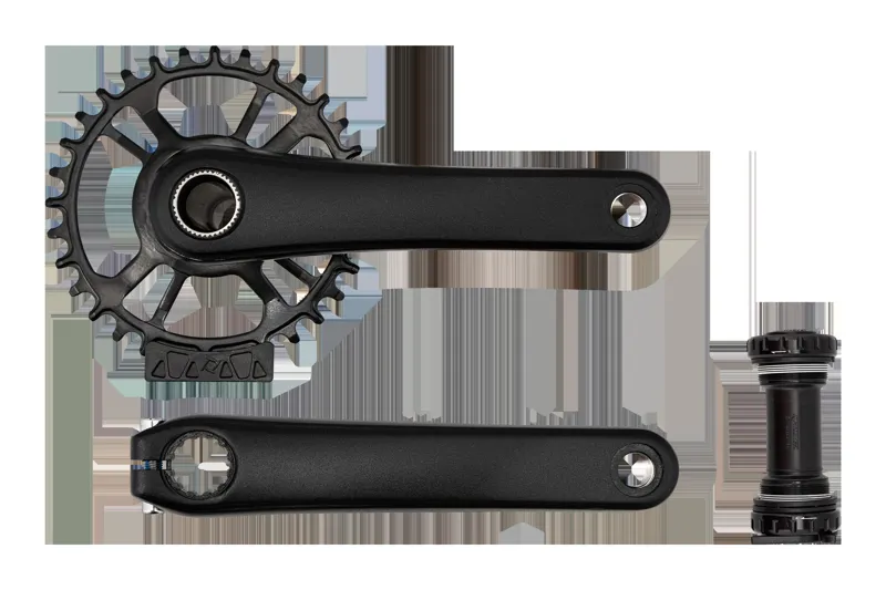 Specialized CRK PW 2-PIECE 170MM CRANKSET ALLOY BSA 24MM SPINDLE DM 32T RING 1X 52.7MM CL W/ BB in Black