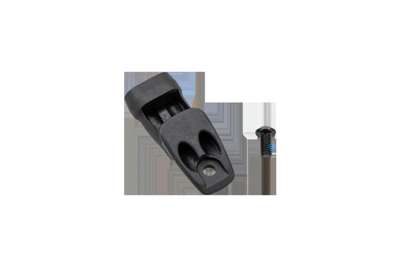 Specialized CBG HOOD SCOOP ICR ENTRY PORT 2-CABLE PLASTIC COVER 4MM/5MM HOUSING W/ MOLDED GUIDE NOODLE in Black