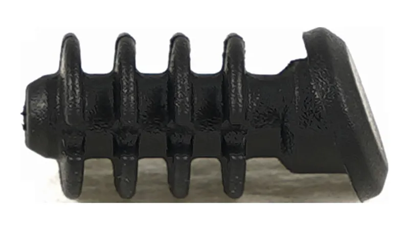 Specialized CBG PLUG ICR ENTRY/EXIT PORT  RIBBED SOLID RUBBER PLUG  - ANLGED TOP TO FIT 6-7MM HOLE in Black