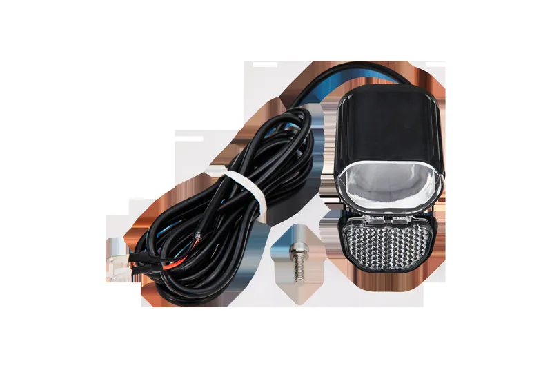 Specialized LGT FRONT LEZYNE POWER STVZO E500+ 500 LUMENS / 12V FORK MOUNTED 1500MM LIGHT WIRE W/ FASTON CONNECTORS in Black