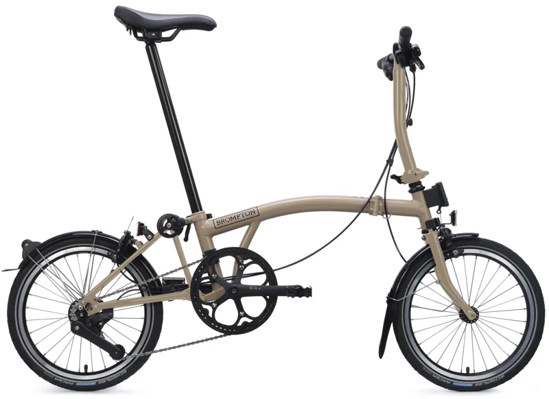 Brompton C Line 4-Speed Folding Bike 2026 in Dune Sand-6