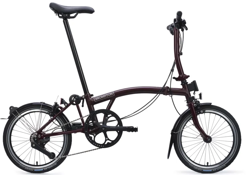 Brompton C Line 4-Speed Folding Bike 2026 in Red Plum-6