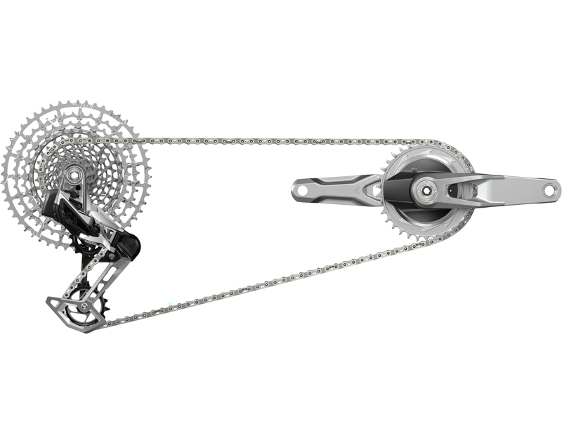 Balfes Bikes Sram SRAM 1987 T-Type Eagle Transmission AXS Groupset : LIMITED EDITION SILVER | Free postage over £30, £10 off first order, price match & 0% finance.