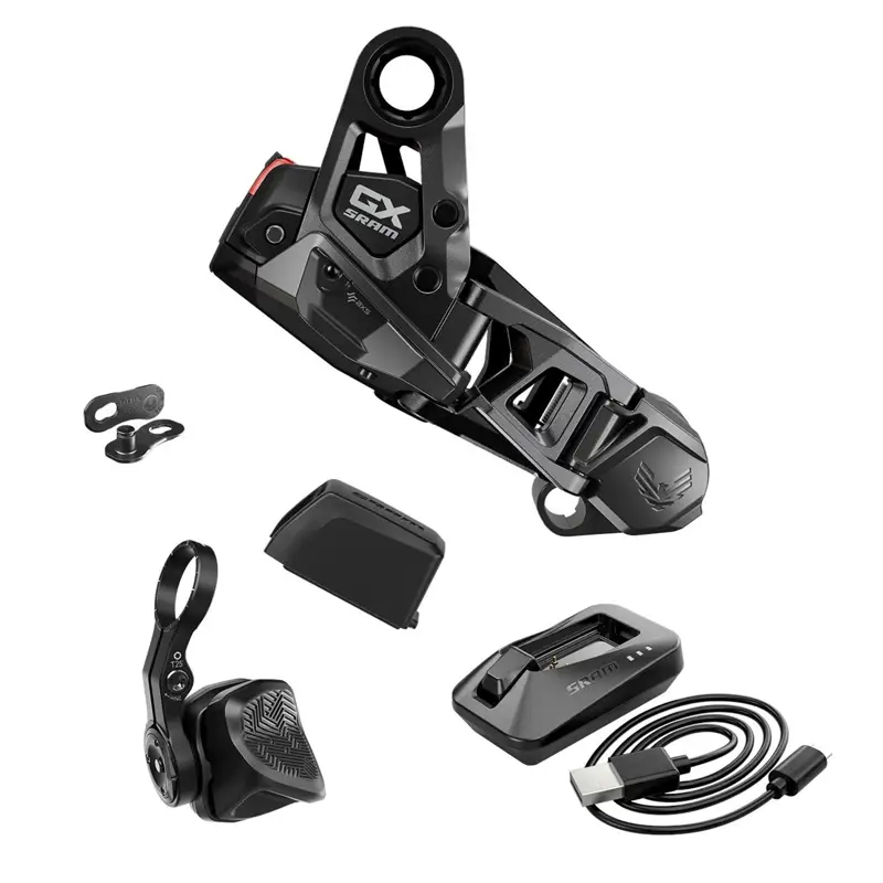Balfes Bikes Sram SRAM Rear Derailleur Gx Upgrade Kit - Convert Mechanical Eagle 90 And 70 To Electronic : BLACK | Free postage over £30, £10 off first order, price match & 0% finance.