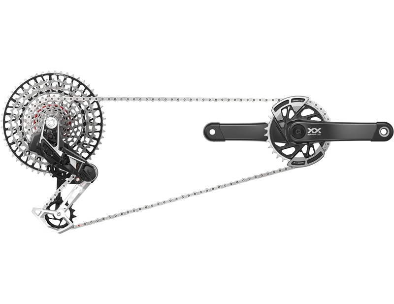 SRAM XX T-Type Eagle AXS USB-C Transmission Wide Powermeter Groupset