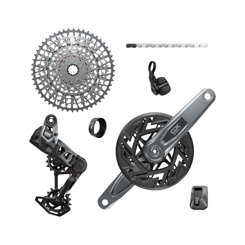 Balfes Bikes Sram SRAM GX T-Type Eagle E-MTB Transmission AXS USB-C Groupset Bosch Isis 160mm | Free postage over £30, £10 off first order, price match & 0% finance.